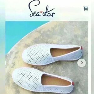 Seastar white eyelet women’s beachcomber espadrille size 9